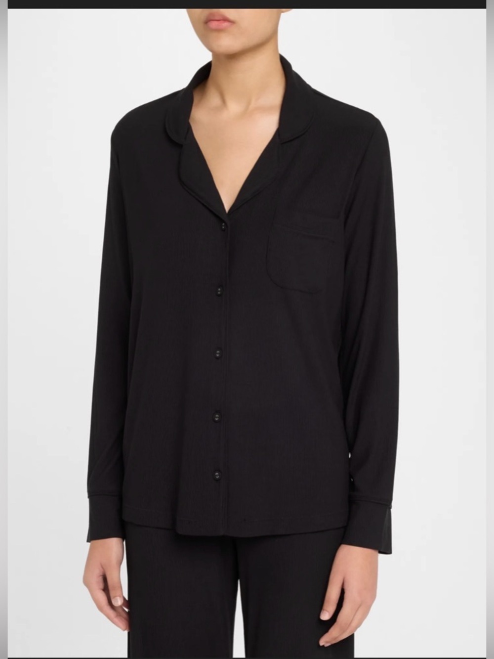 Skims Lounge Ribbed Sleep Pajama Top , size 2X